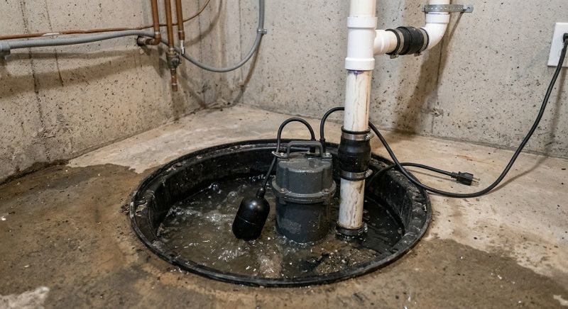 Sump Pump Relocation in Manchester, NH