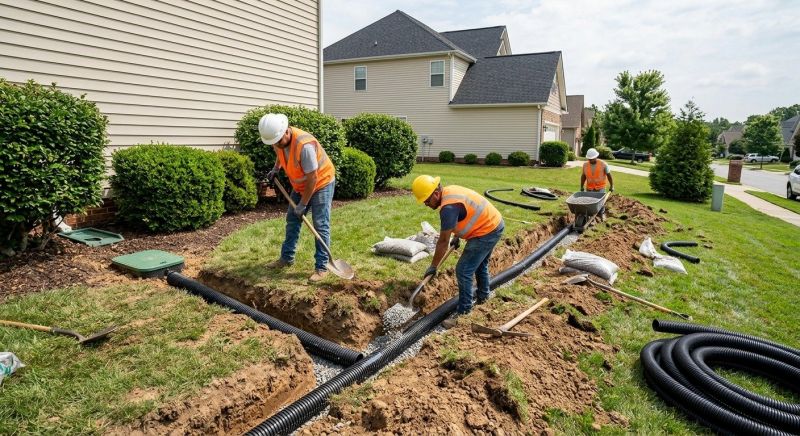Water Drainage Installation in Tuscaloosa, AL