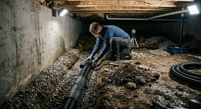 Channel Drain Installation in Tuscaloosa, AL