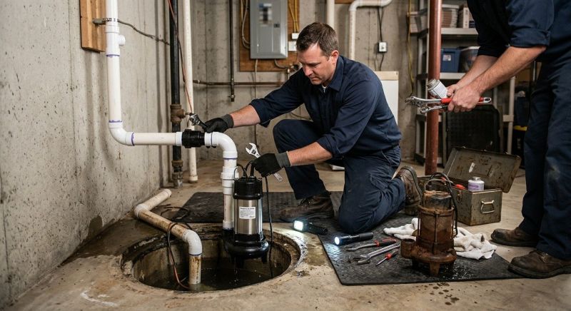 Drainage Pump Installation in West Des Moines, IA