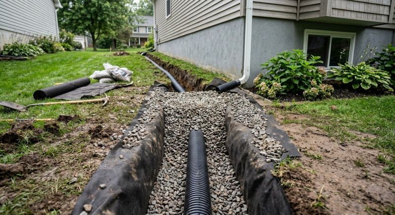 French Drain Installation in Tuscaloosa, AL