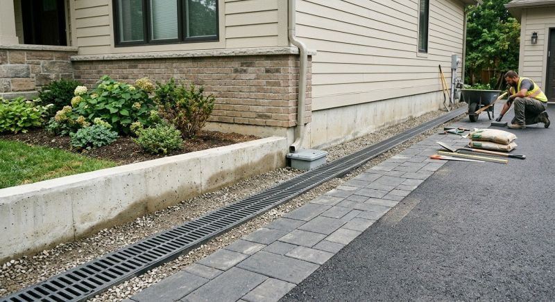 Hillside Drainage Installation in Birmingham, AL