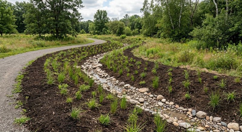 Swale Installation in Tuscaloosa, AL